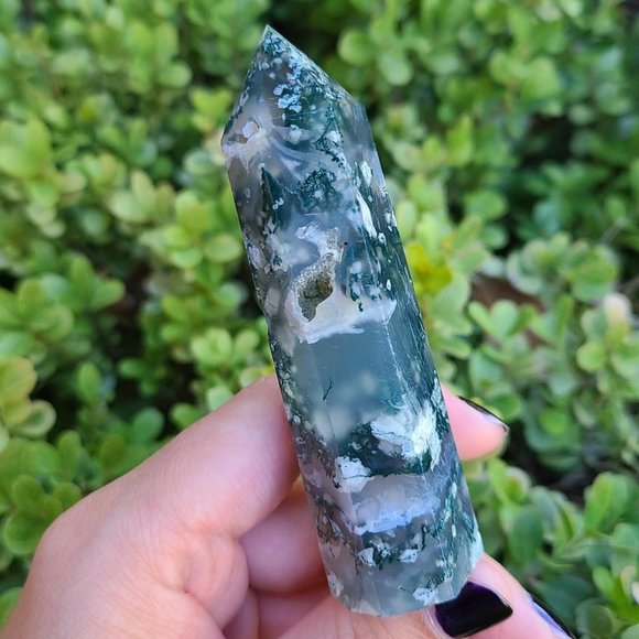 Moss agate tower - Picture 3 of 4